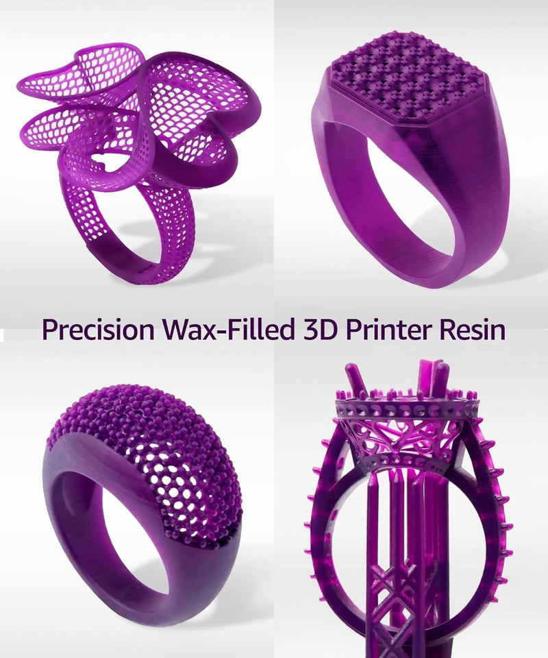 3DMaterials SuperCast 8K 3D Printer Resin Wax Filled for Ultrafine Filigree, Jewelry, and Metal Casting, Made in Korea by (1000g) - Image 4